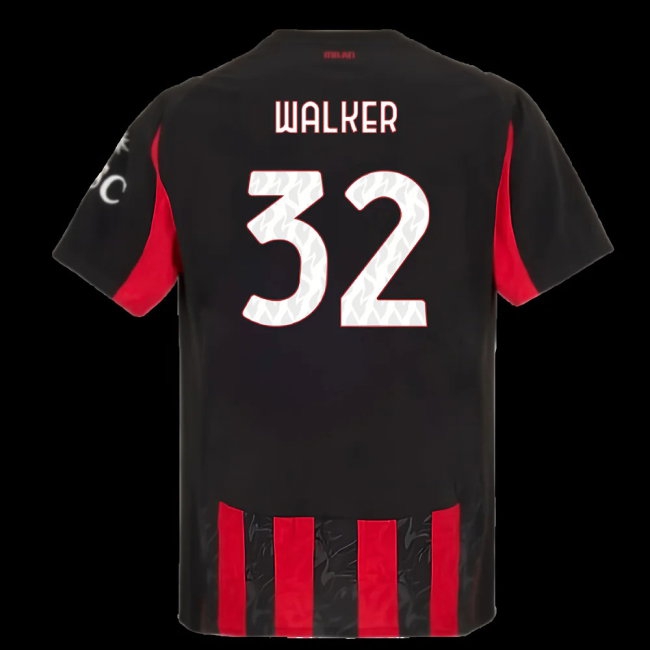 2025-2026 AC Milan Player Version Home Shirt (Walker 32) — Shop Online