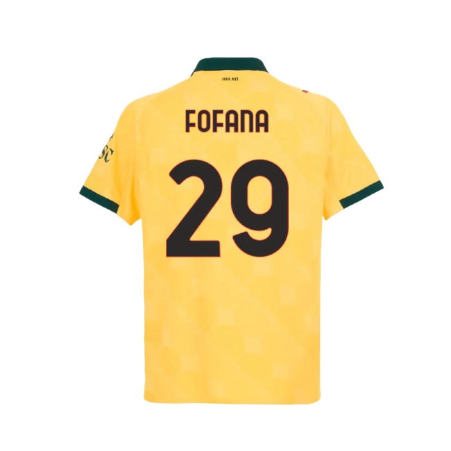 2025-2026 AC Milan Player Version Third Shirt (Fofana 29) — Shop Online