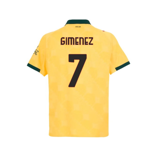 2025-2026 AC Milan Player Version Third Shirt (Gimenez 7) — Shop Now