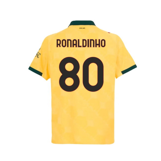 2025-2026 AC Milan Player Version Third Shirt (Ronaldinho 80) — Buy Online