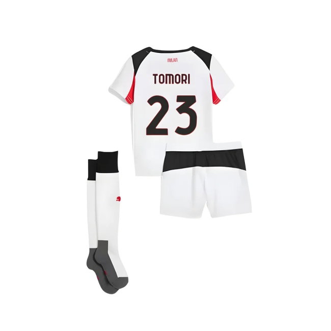 2025-2026 AC Milan Away Mini Kit (Tomori 23) — Shop Online