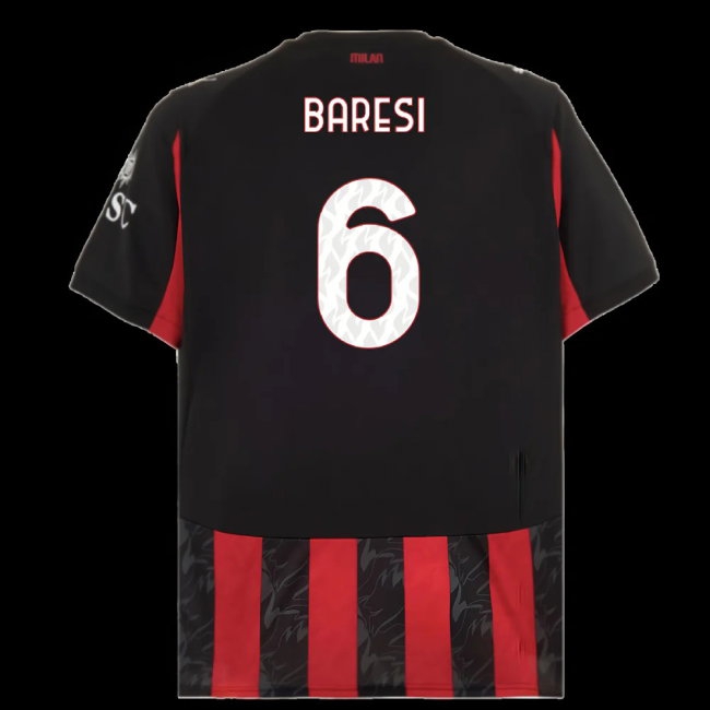 2025-2026 AC Milan Home Shirt (Baresi 6) — Shop Now