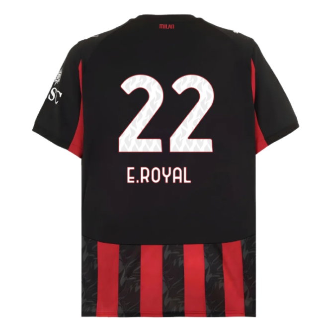 2025-2026 AC Milan Home Shirt (E.Royal 22) — Buy Now