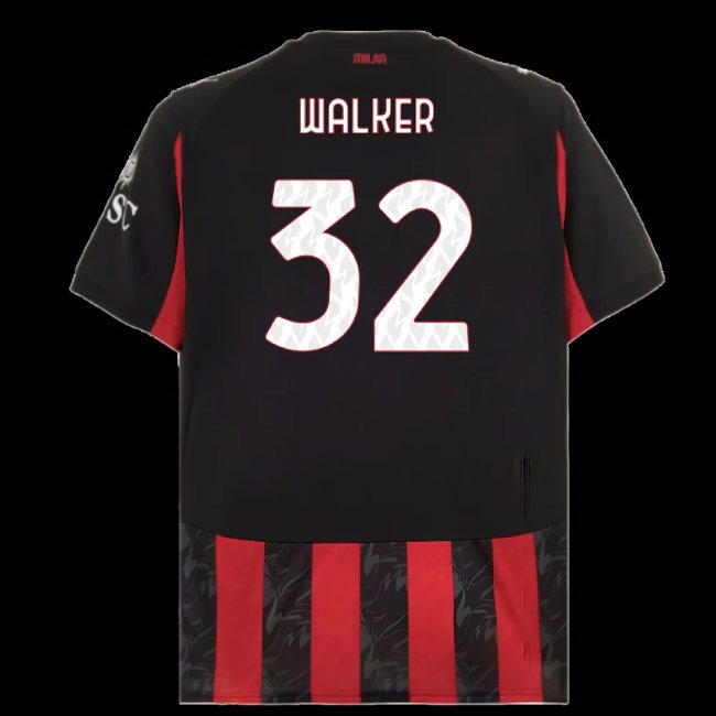 2025-2026 AC Milan Home Shirt (Walker 32) — Buy Online