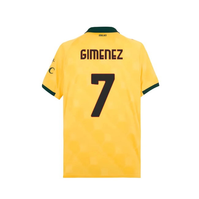 2025-2026 AC Milan Third Shirt (Gimenez 7) — Buy Now