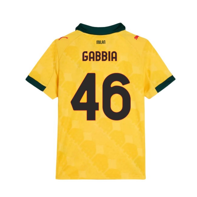 2025-2026 AC Milan Third Shirt (Kids) (Gabbia 46) — Buy Now