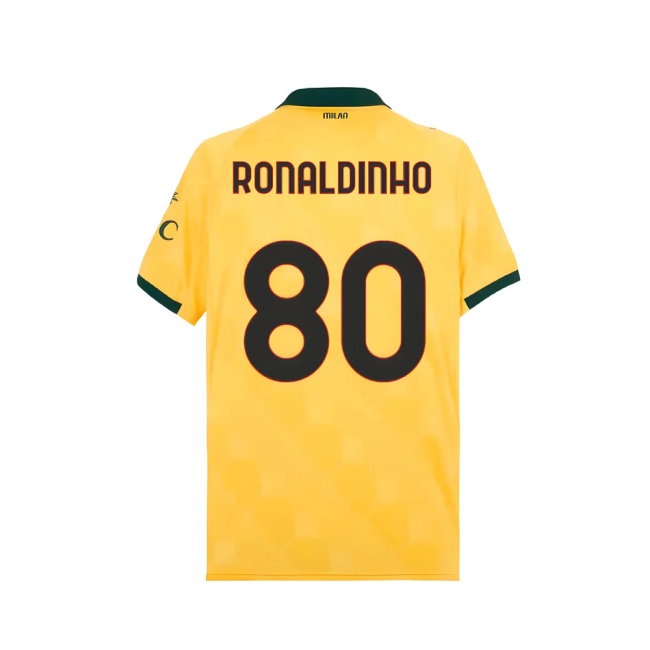 2025-2026 AC Milan Third Shirt (Ronaldinho 80) — Shop Online