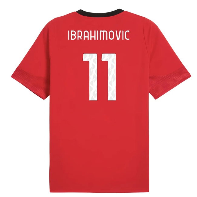 2025-2026 AC Milan Training Jersey (Red) (Ibrahimovic 11) — Buy Now
