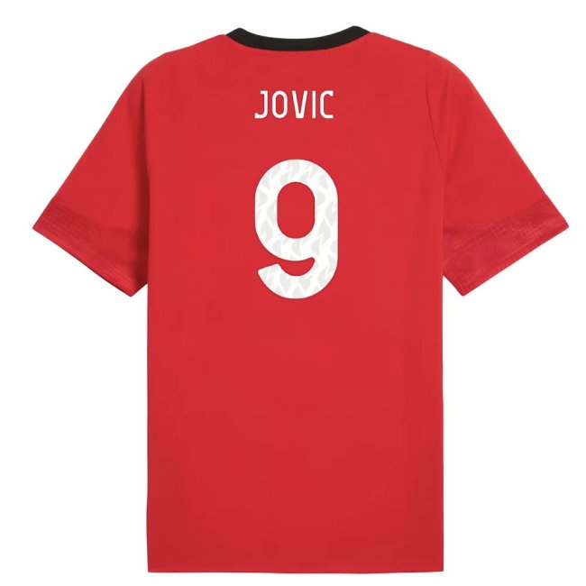 2025-2026 AC Milan Training Jersey (Red) (Jovic 9) — Buy Online