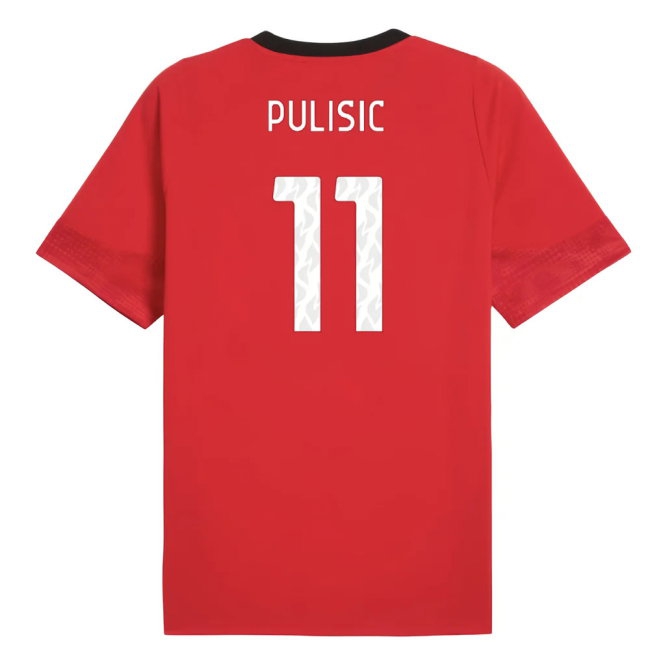 2025-2026 AC Milan Training Jersey (Red) (Pulisic 11) — Shop Online
