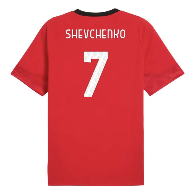 2025-2026 AC Milan Training Jersey (Red) (Shevchenko 7) — Shop Online