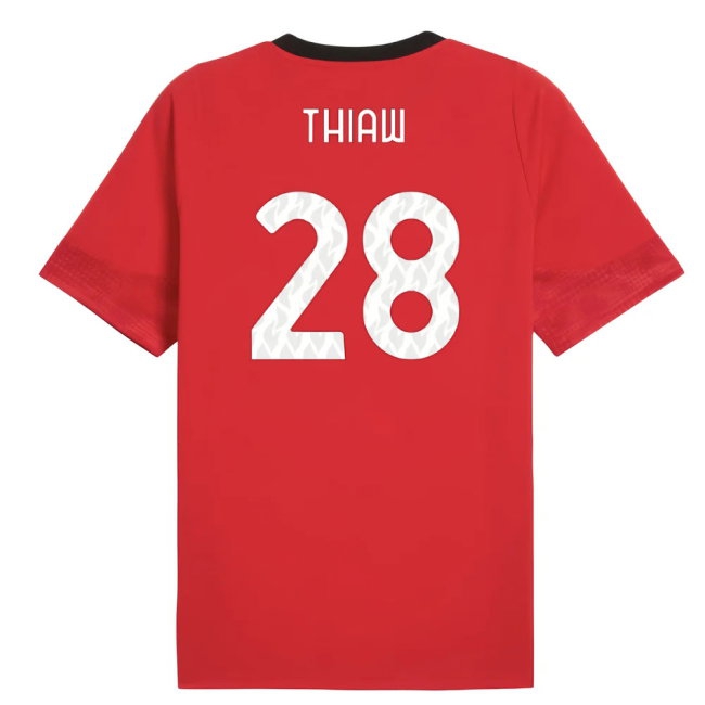 2025-2026 AC Milan Training Jersey (Red) (Thiaw 28) — Shop Now