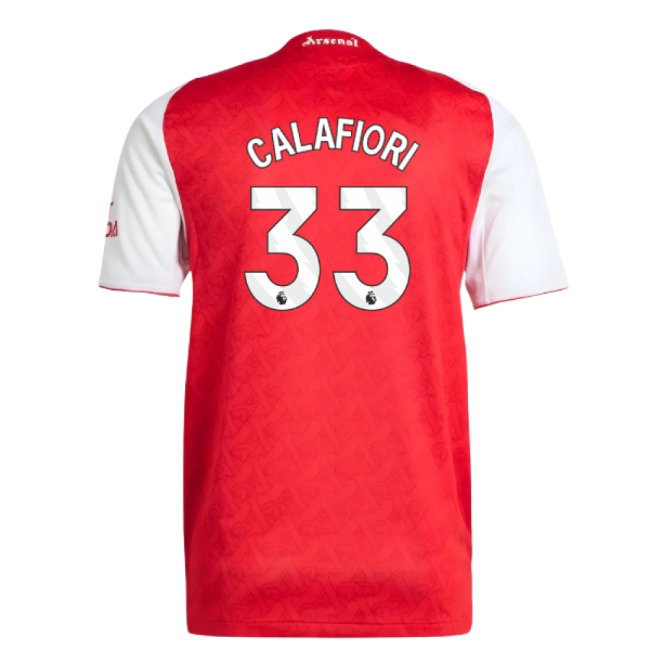 2025-2026 Arsenal Player Version Home Shirt (Calafiori 33) — Shop Online