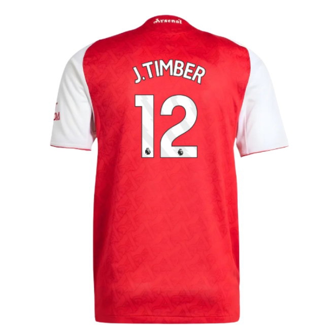 2025-2026 Arsenal Player Version Home Shirt (J.Timber 12) — Shop Online