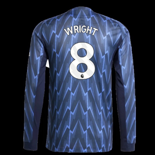2025-2026 Arsenal Player Version Long Sleeve Away Shirt (Wright 8) — Buy Now