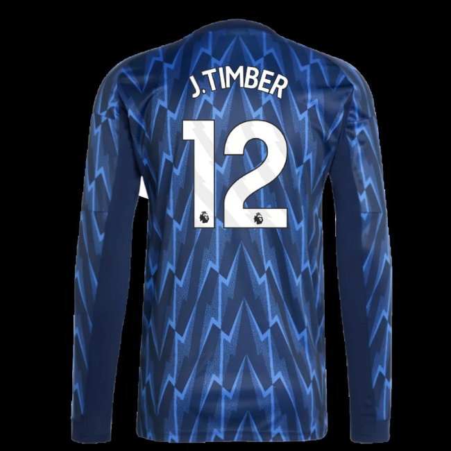 2025-2026 Arsenal Long Sleeve Away Shirt (J.Timber 12) — Buy Now