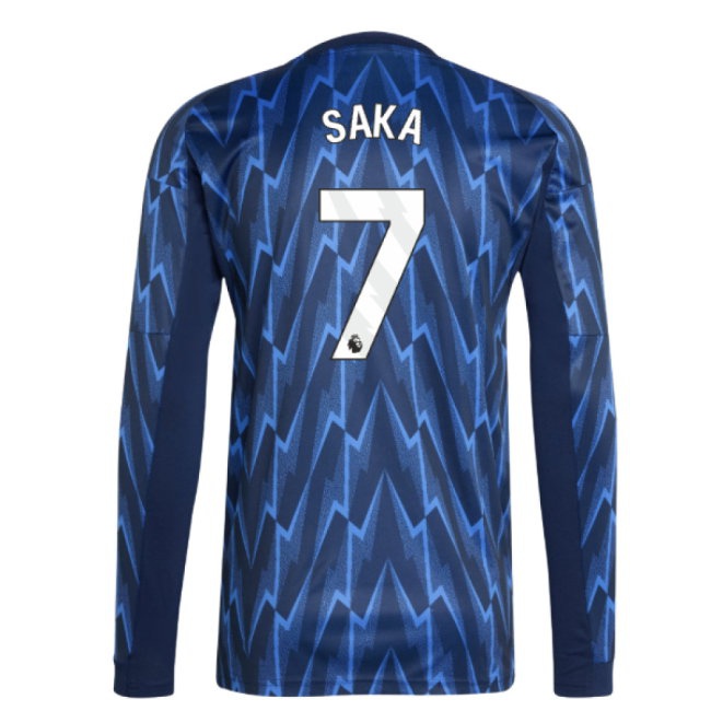 2025-2026 Arsenal Long Sleeve Away Shirt (Saka 7) — Shop Online