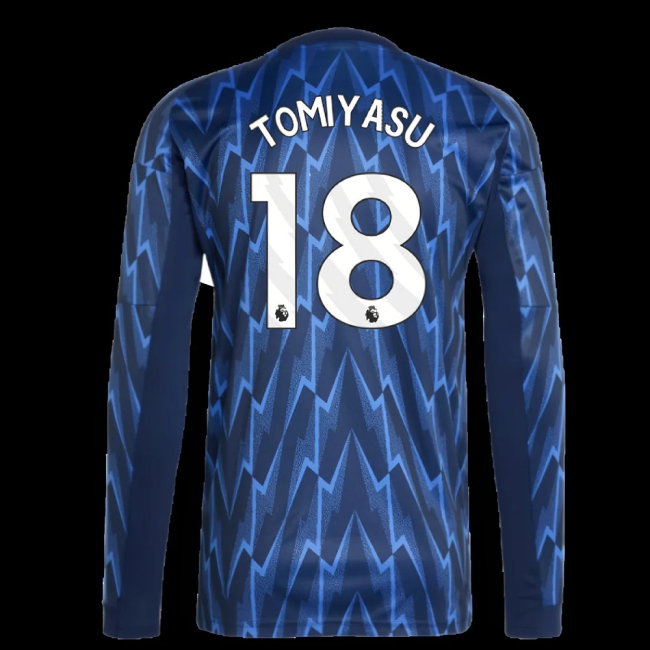 2025-2026 Arsenal Long Sleeve Away Shirt (Tomiyasu 18) — Buy Online