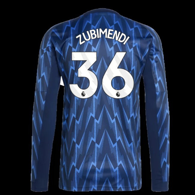 2025-2026 Arsenal Long Sleeve Away Shirt (Zubimendi 36) — Buy Online
