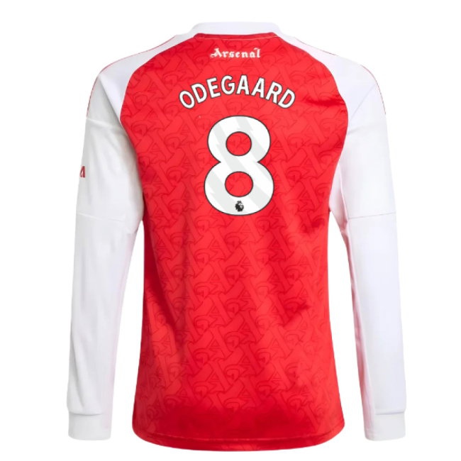 2025-2026 Arsenal Long Sleeve Home Shirt (Kids) (Odegaard 8) — Buy Online