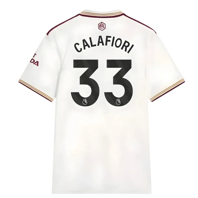 2025-2026 Arsenal Third Shirt (Calafiori 33) — Buy Online