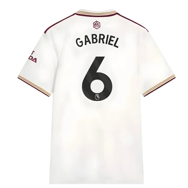 2025-2026 Arsenal Third Shirt (Gabriel 6) — Shop Now