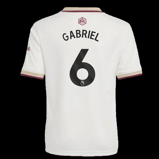 2025-2026 Arsenal Third Shirt (Kids) (Gabriel 6) — Buy Now