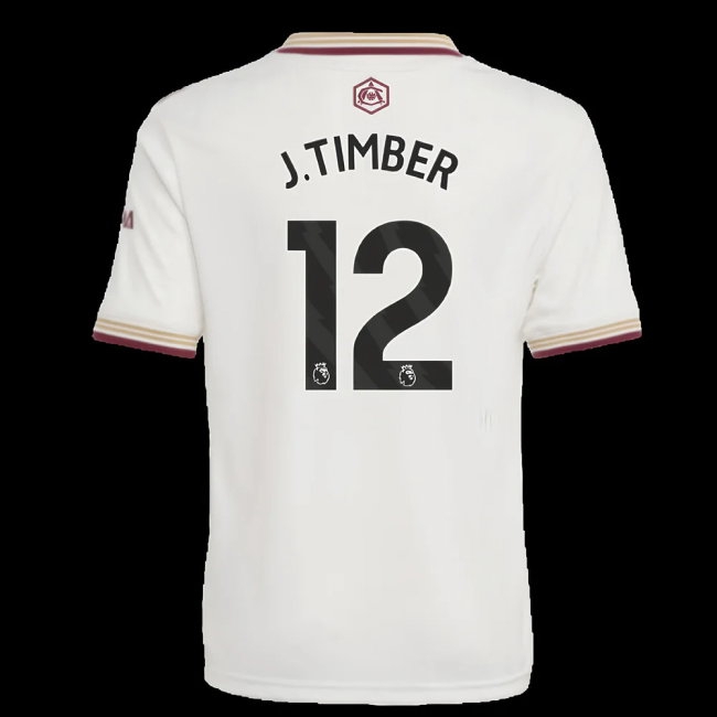 2025-2026 Arsenal Third Shirt (Kids) (J.Timber 12) — Buy Now