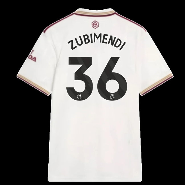 2025-2026 Arsenal Third Shirt (Zubimendi 36) — Buy Now
