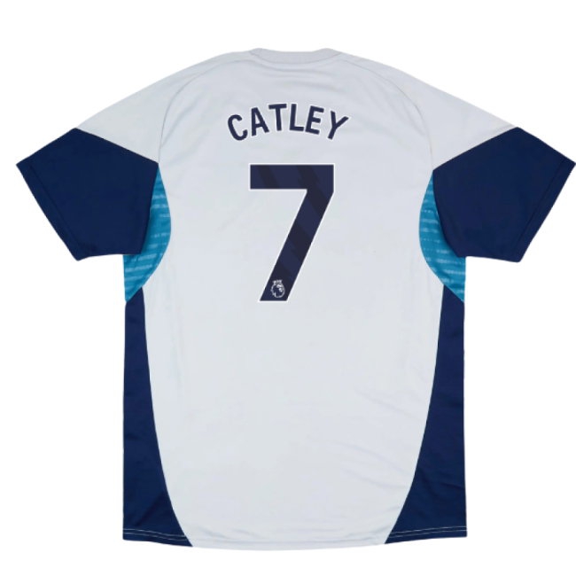 2025-2026 Arsenal Training Shirt (Grey Two) (Catley 7) — Shop Now