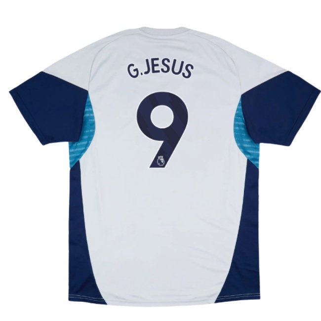 2025-2026 Arsenal Training Shirt (Grey Two) (G.Jesus 9) — Shop Online