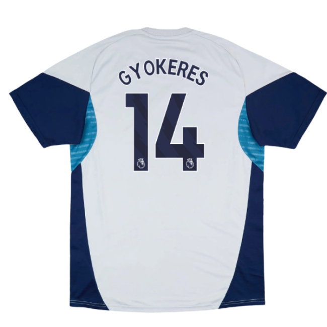 2025-2026 Arsenal Training Shirt (Grey Two) (Gyokeres 14) — Buy Online