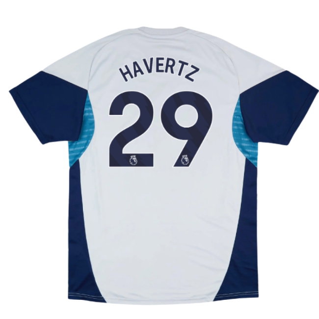 2025-2026 Arsenal Training Shirt (Grey Two) (Havertz 29) — Shop Online