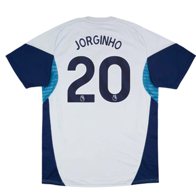2025-2026 Arsenal Training Shirt (Grey Two) (Jorginho 20) — Shop Online
