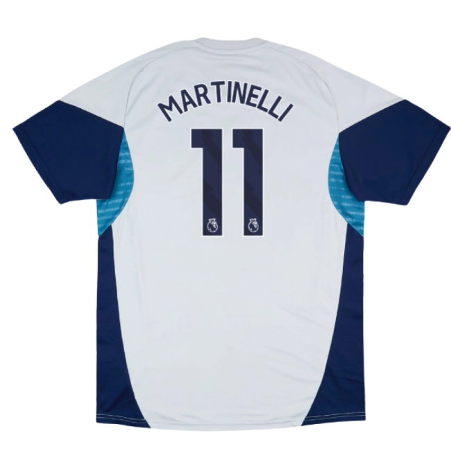 2025-2026 Arsenal Training Shirt (Grey Two) (Martinelli 11) — Shop Online