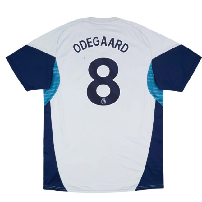 2025-2026 Arsenal Training Shirt (Grey Two) (Odegaard 8) — Shop Online