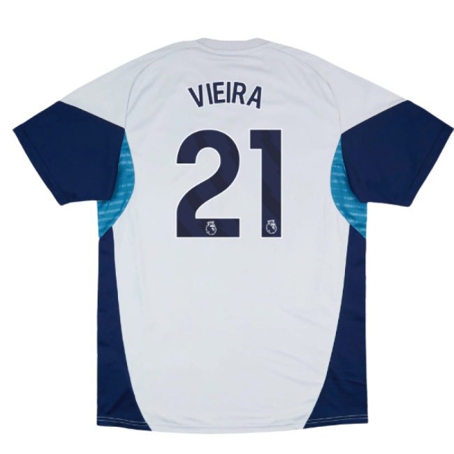 2025-2026 Arsenal Training Shirt (Grey Two) (Vieira 21) — Buy Online