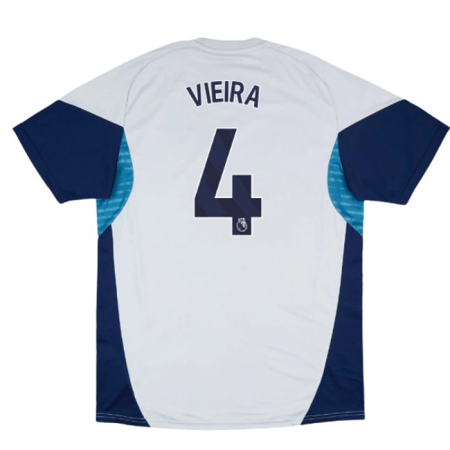 2025-2026 Arsenal Training Shirt (Grey Two) (Vieira 4) — Shop Online