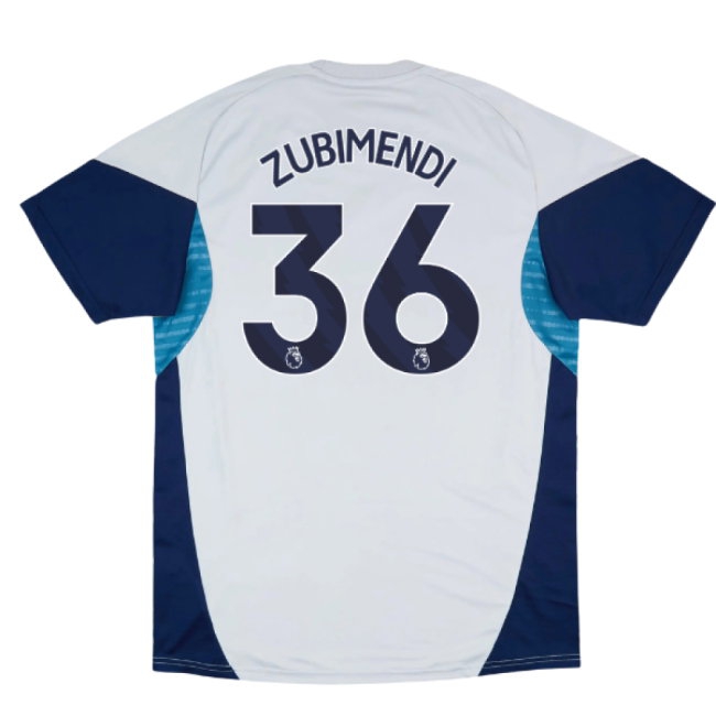 2025-2026 Arsenal Training Shirt (Grey Two) (Zubimendi 36) — Buy Online