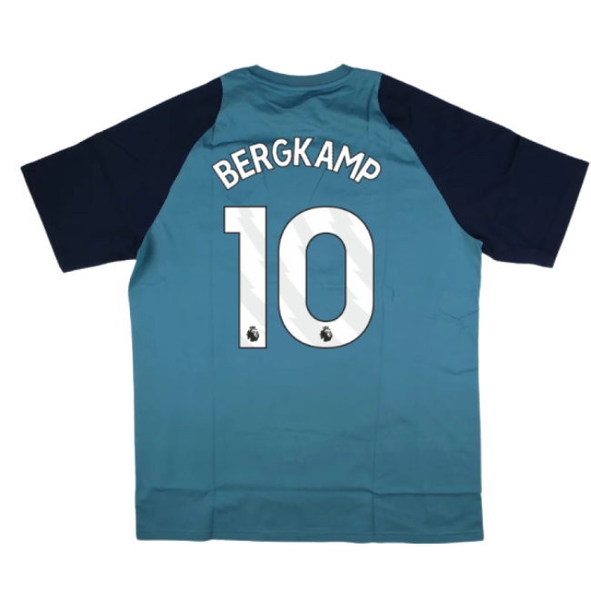 2025-2026 Arsenal Training Tee (Blanch Blue) (Bergkamp 10) — Buy Online