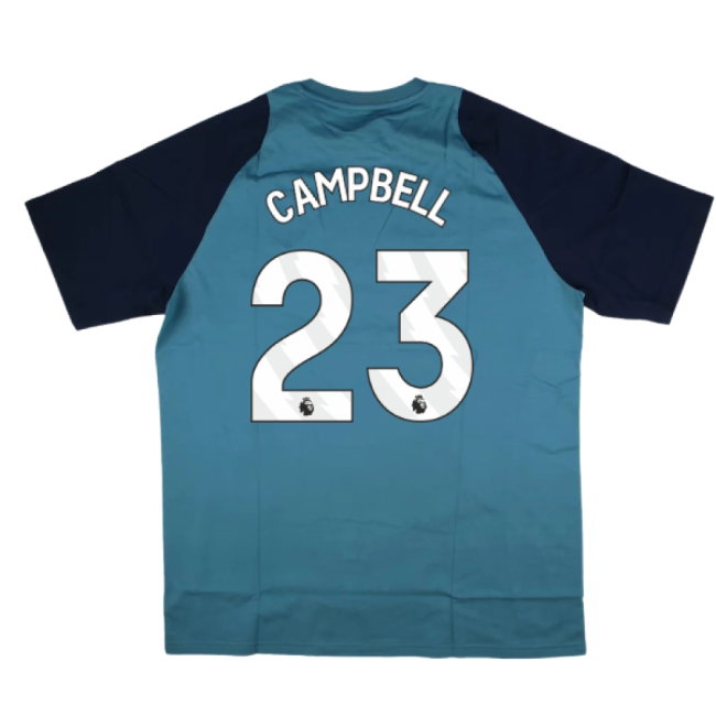2025-2026 Arsenal Training Tee (Blanch Blue) (Campbell 23) — Shop Now