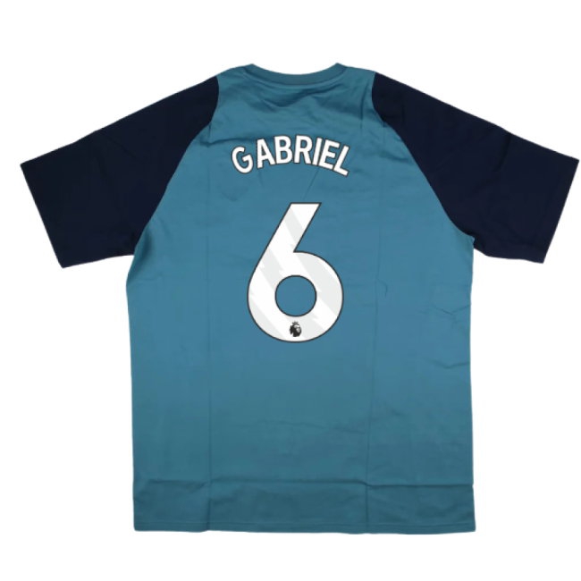 2025-2026 Arsenal Training Tee (Blanch Blue) (Gabriel 6) — Shop Now