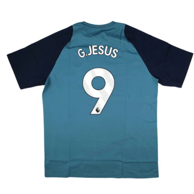 2025-2026 Arsenal Training Tee (Blanch Blue) (G.Jesus 9) — Buy Online