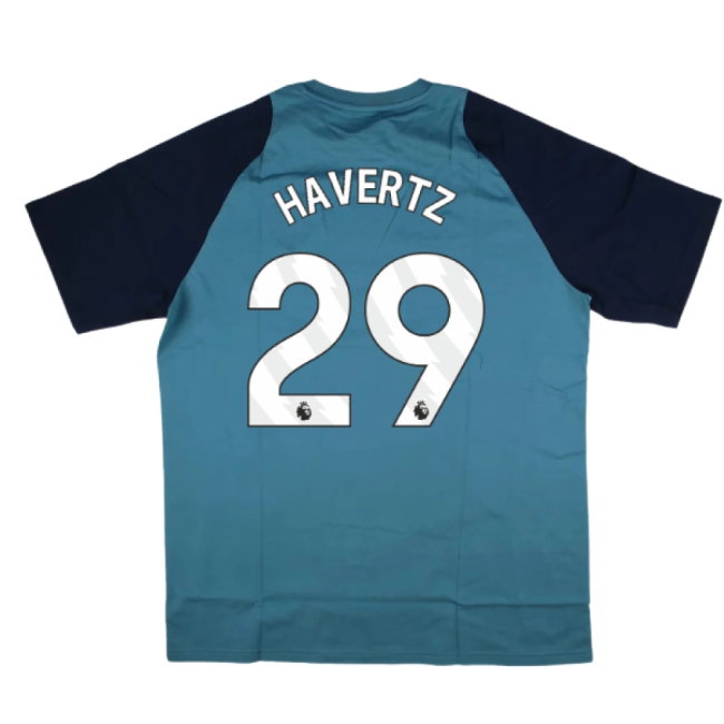 2025-2026 Arsenal Training Tee (Blanch Blue) (Havertz 29) — Buy Online