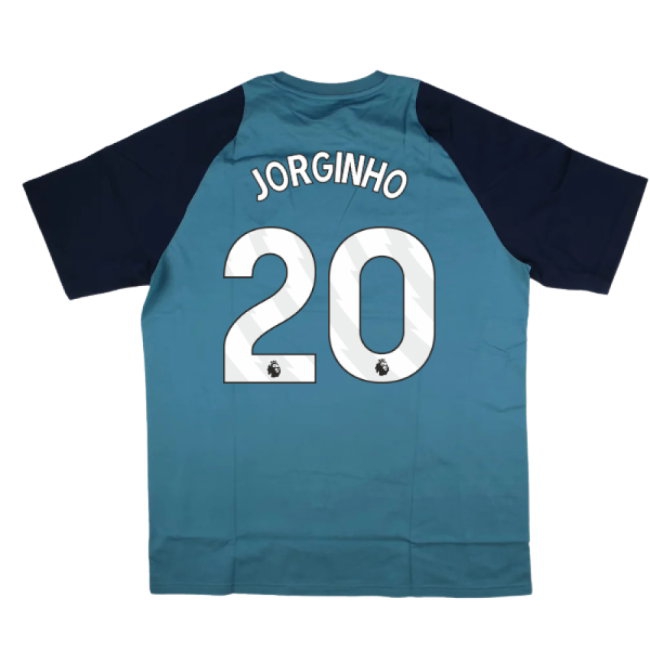 2025-2026 Arsenal Training Tee (Blanch Blue) (Jorginho 20) — Buy Now