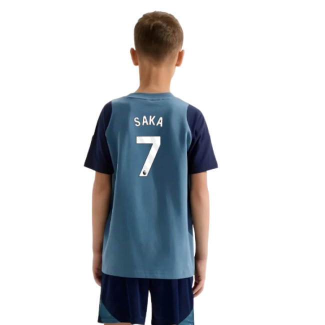2025-2026 Arsenal Training Tee (Blanch Blue) - Kids (Saka 7) — Buy Now