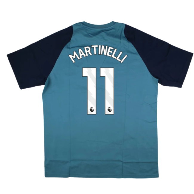 2025-2026 Arsenal Training Tee (Blanch Blue) (Martinelli 11) — Buy Online