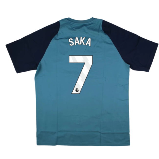 2025-2026 Arsenal Training Tee (Blanch Blue) (Saka 7) — Shop Online