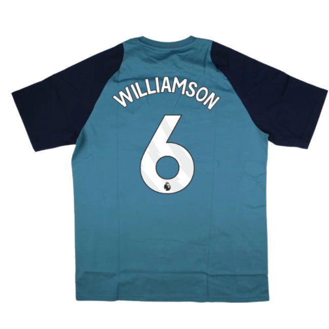 2025-2026 Arsenal Training Tee (Blanch Blue) (Williamson 6) — Shop Now