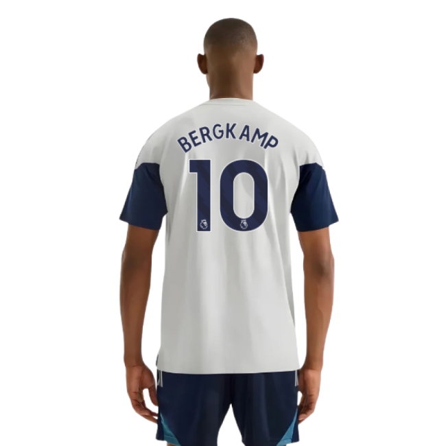 2025-2026 Arsenal Training Tee (Grey) (Bergkamp 10) — Buy Online